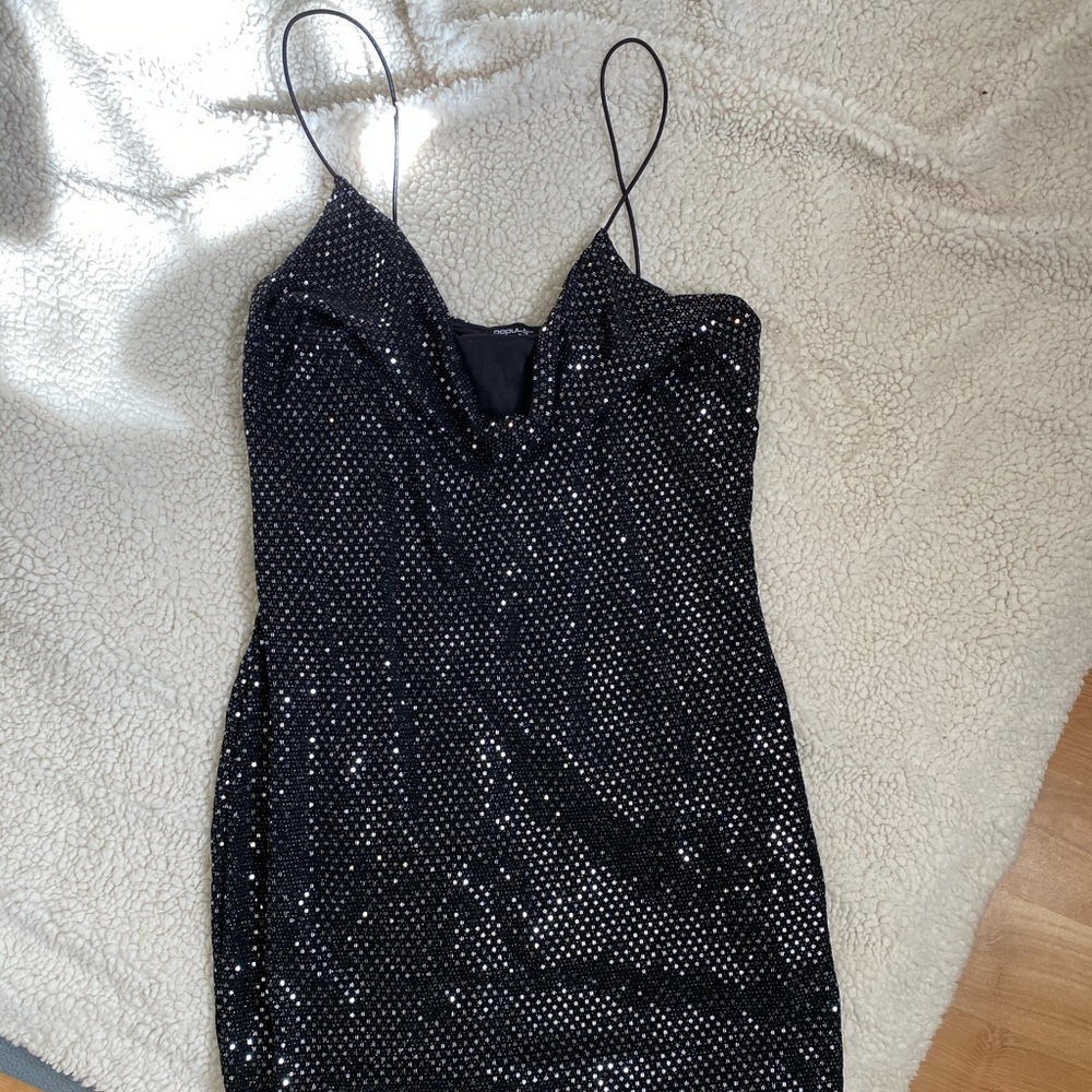 Mini sequence dress
